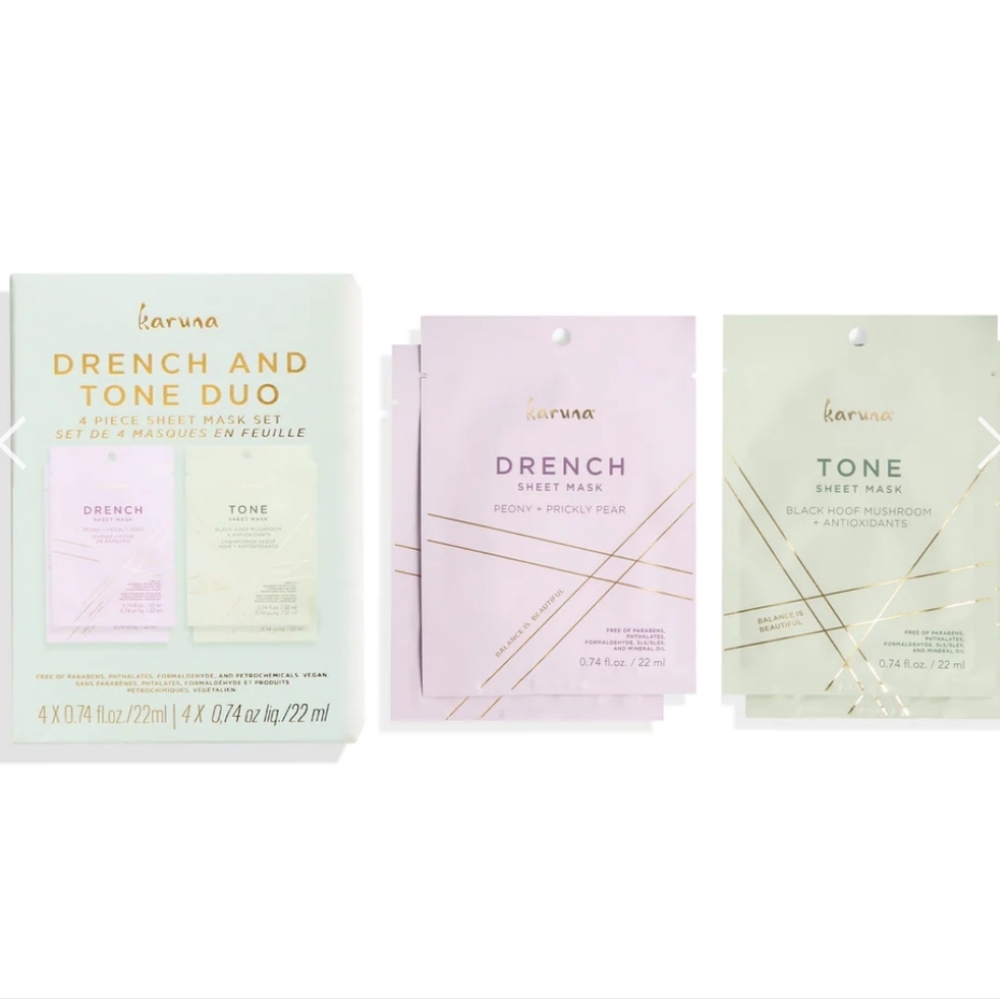 Karuna Drench and Tone Duo Face Mask